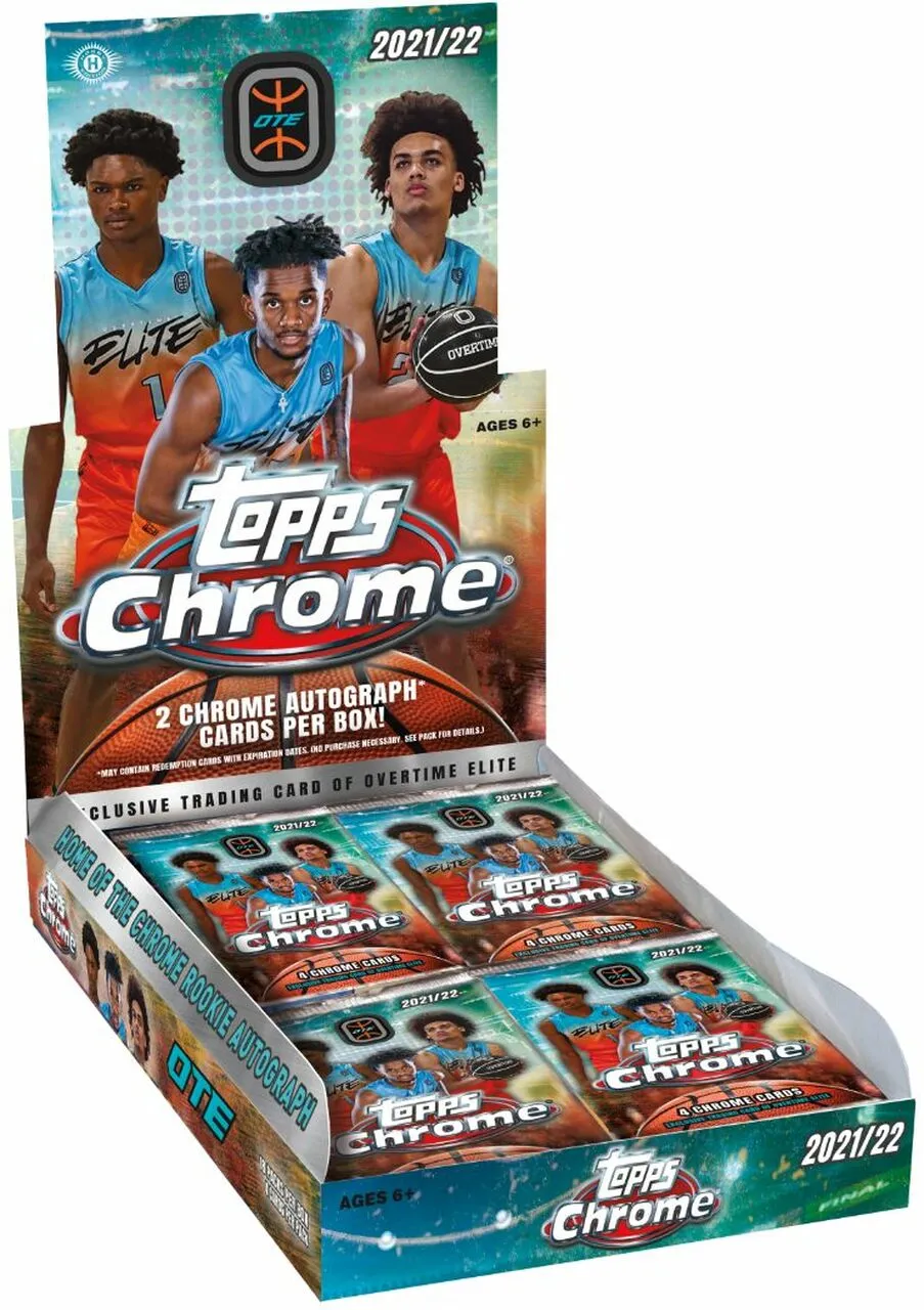2021-22 Topps Chrome OTE Overtime Elite Basketball Hobby Box