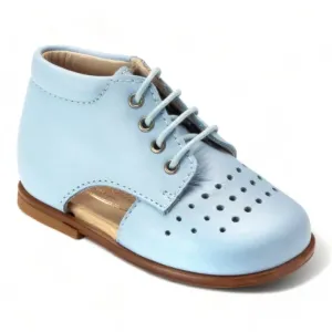 23111 - Blue Soft Leather Lace for Toddler by Beberlis