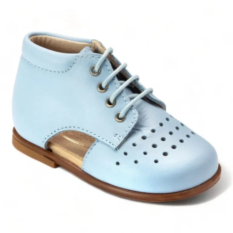23111 - Blue Soft Leather Lace for Toddler by Beberlis