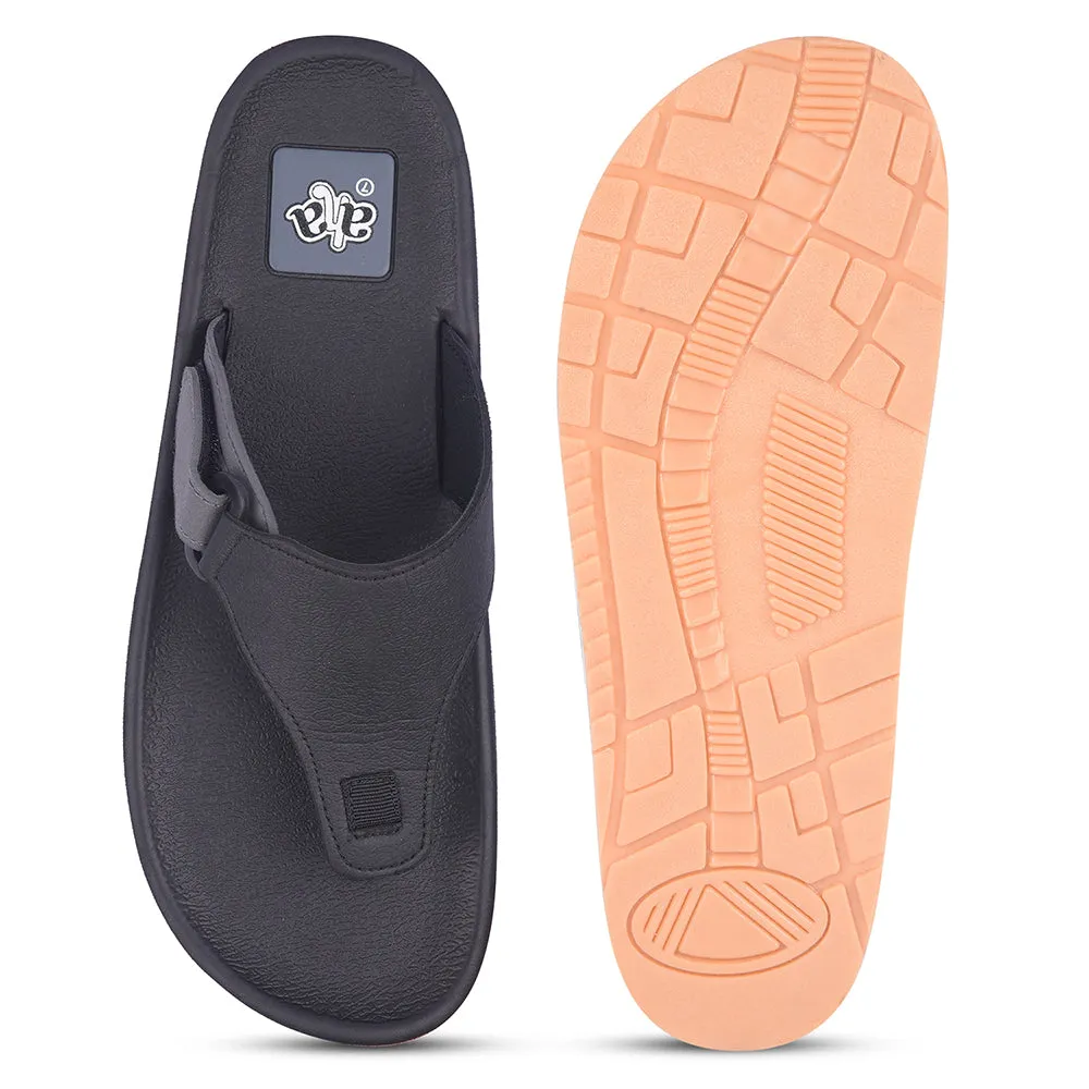 A-HA Casual Black Flip Flop For Men ANCO-01 By Liberty