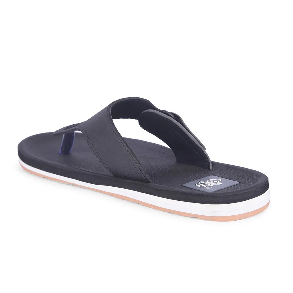 A-HA Casual Black Flip Flop For Men ANCO-01 By Liberty