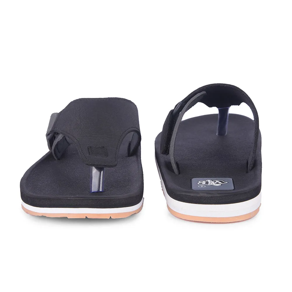A-HA Casual Black Flip Flop For Men ANCO-01 By Liberty