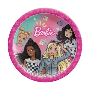 Barbie Dessert Paper Plates, 7 in, 8 Count
