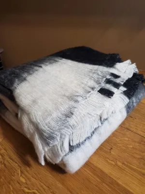 Black and White Checkered Throw