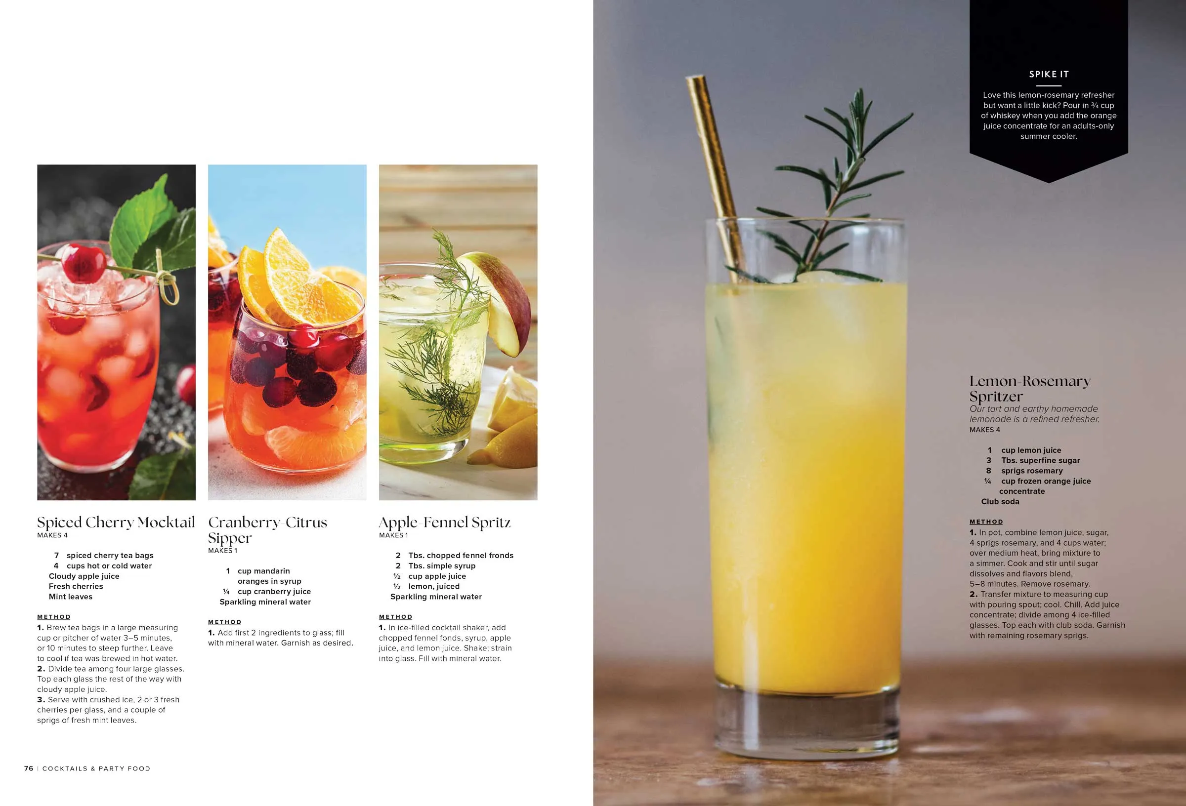 Cocktails & Party Food - 100 Delicious Drinks & Appetizers, Menus, Hosting Tips, Recipes, Air-Fryer, Slow Cooker, Margaritas, Mules, Mojitos, Sangrias, Whiskey, Mocktails, Beers, Pizza, Dips & More!
