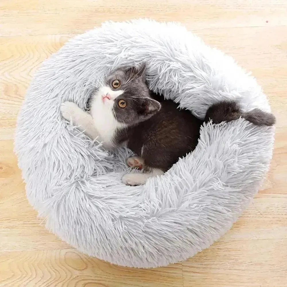 Cozy Plush Cat Bed