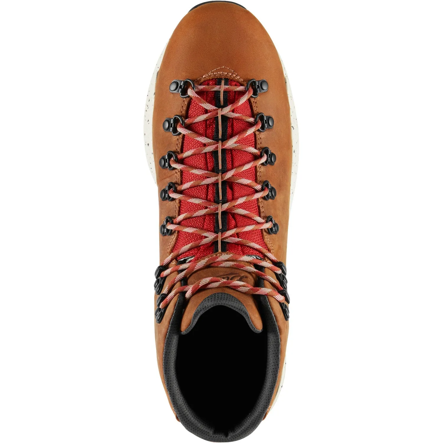 Danner Mens Mountain 600 EVO GTX Mocha Brown/Rhodo Red Leather Hiking Boots