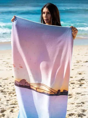 Destination Towels - Harbour Pastels sand free beach towel