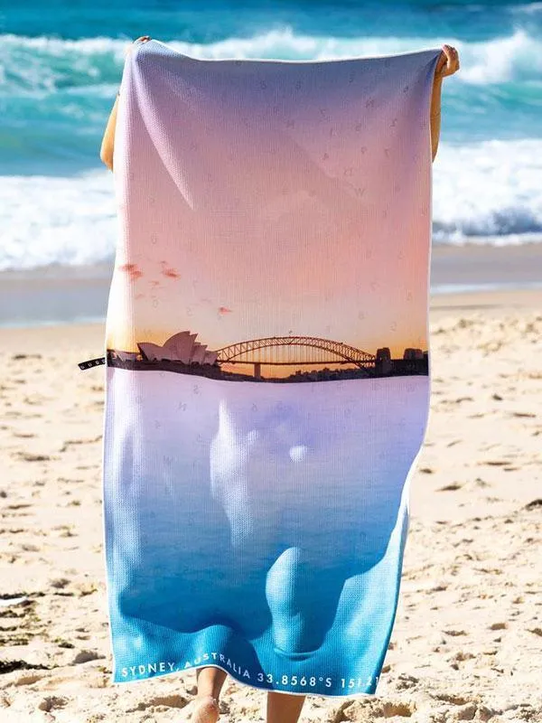 Destination Towels - Harbour Pastels sand free beach towel