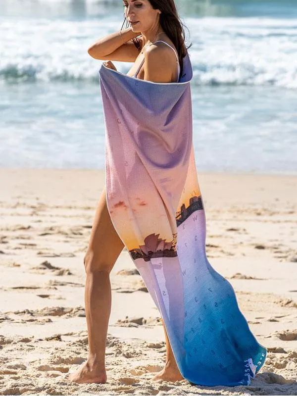 Destination Towels - Harbour Pastels sand free beach towel