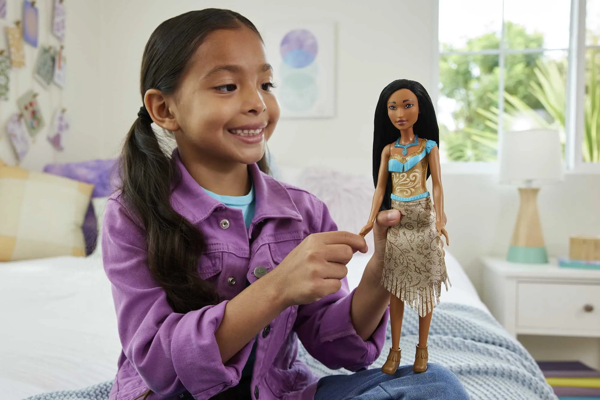 Disney Princess Pocahontas Fashion Doll And Accessory, Toy Inspired By The Movie Pocahontas
