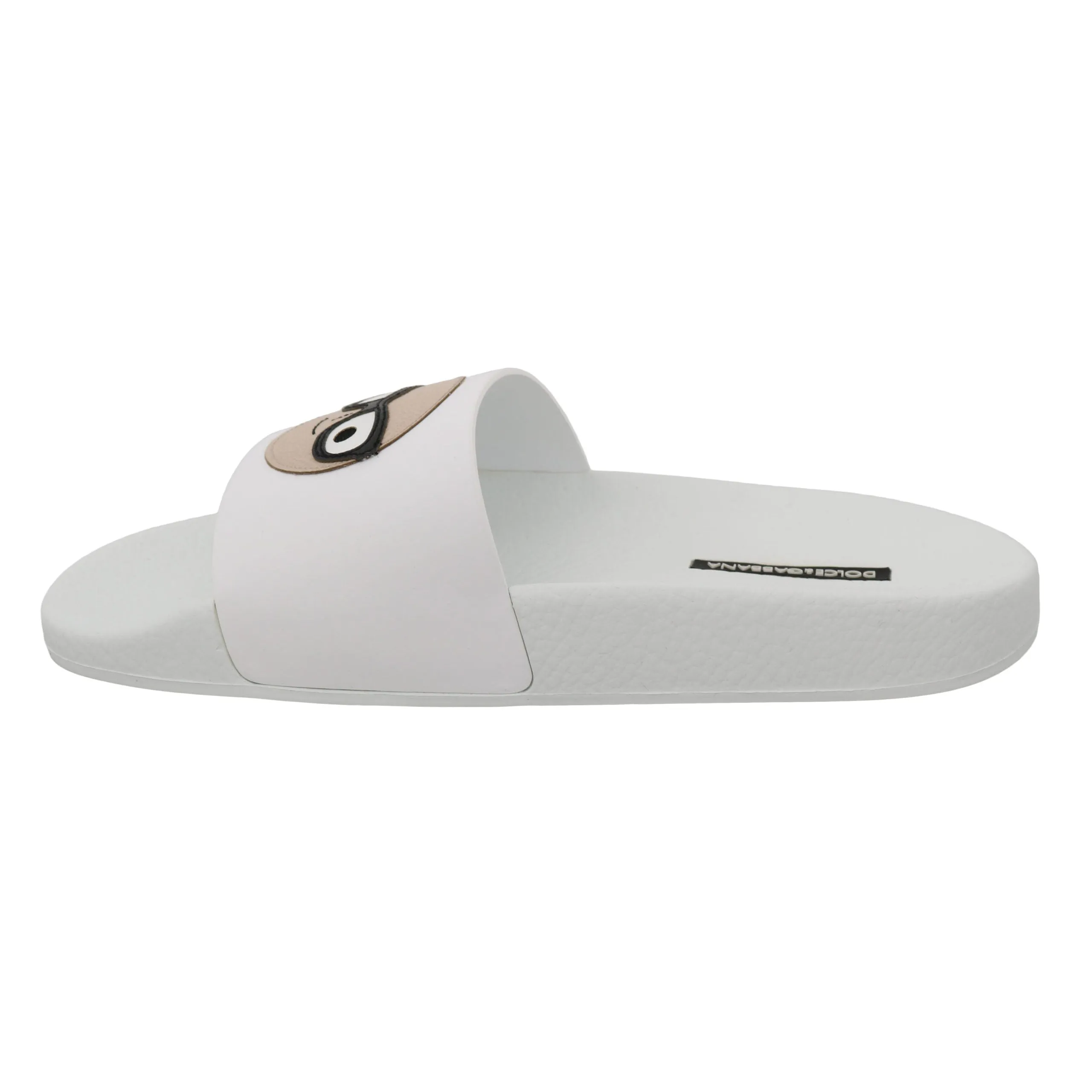 Dolce & Gabbana Chic White Slide Sandals - Luxury Summer Footwear