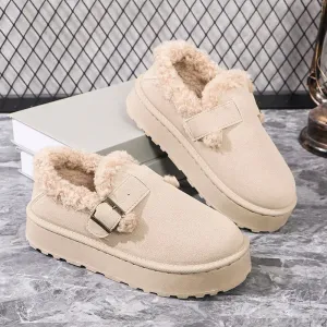 ELARA | Eco-Leather Suede Winter Shoes