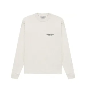 Fear of God Essentials Long-Sleeve Tee Light Heather Oatmeal