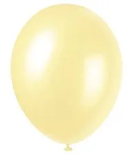 Ivory Pearl Pearlised Latex Balloons - 12'' - Pack of 8