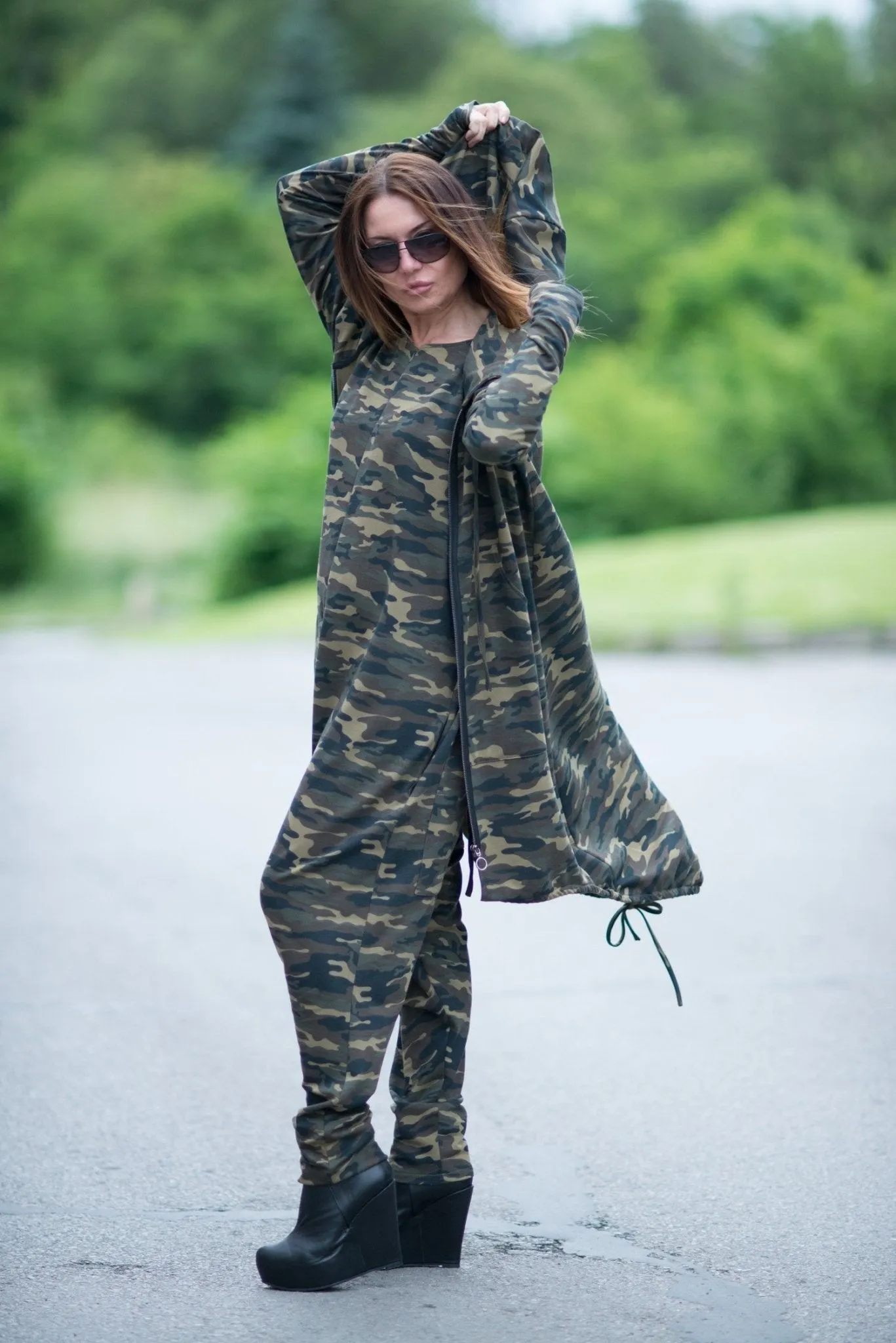KAMILA Urban Style Hooded Outfit