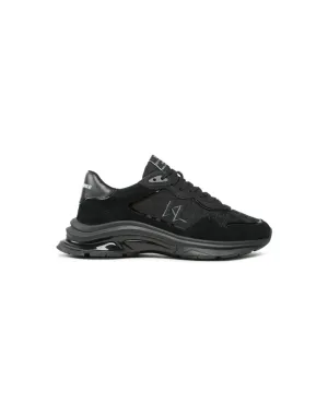 KARL LAGERFELD LUX FINESSE MONOGRAM KC LO TRAINERS IN BLACK