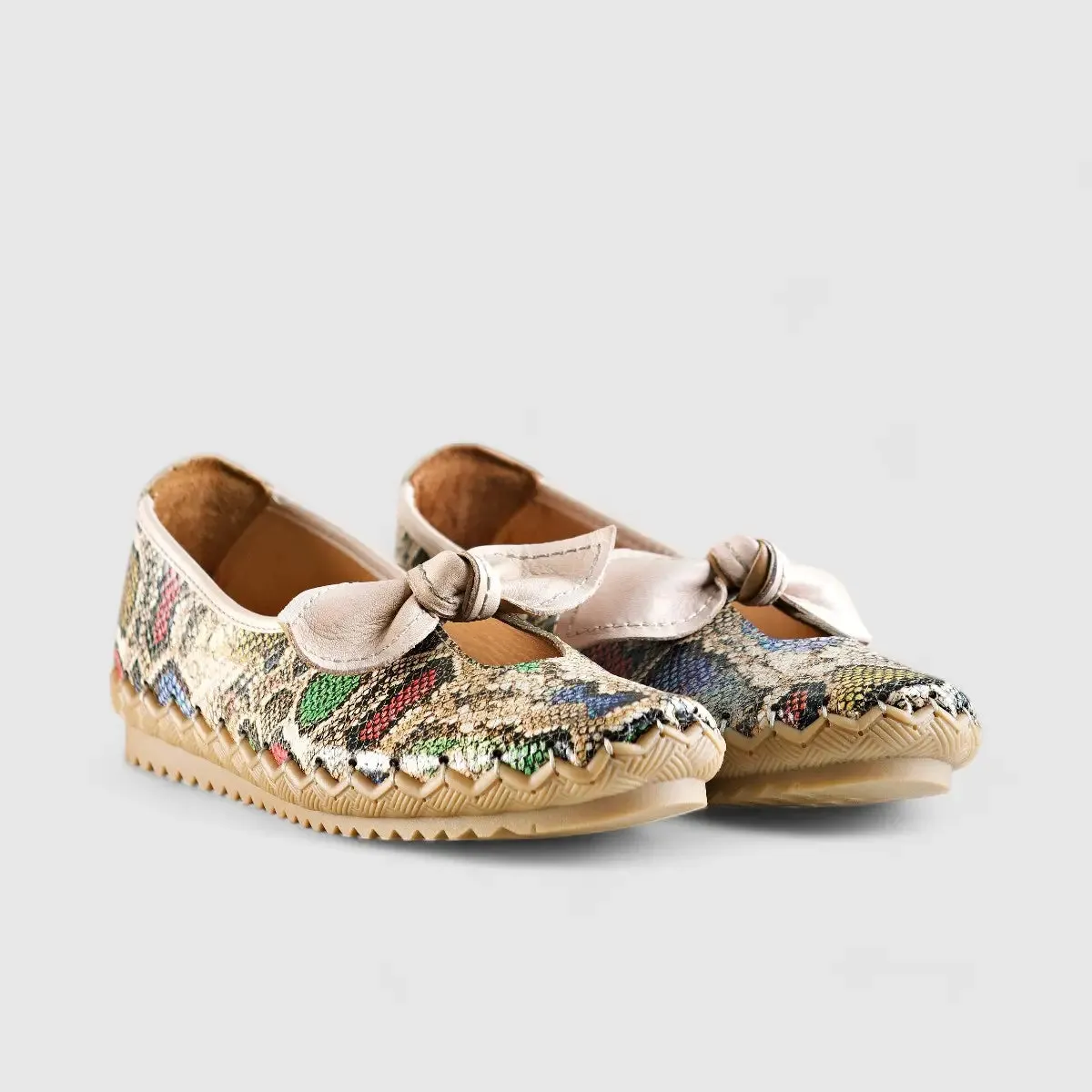 Karyoka Comfort Leather Casuals 5403 Snake Multi