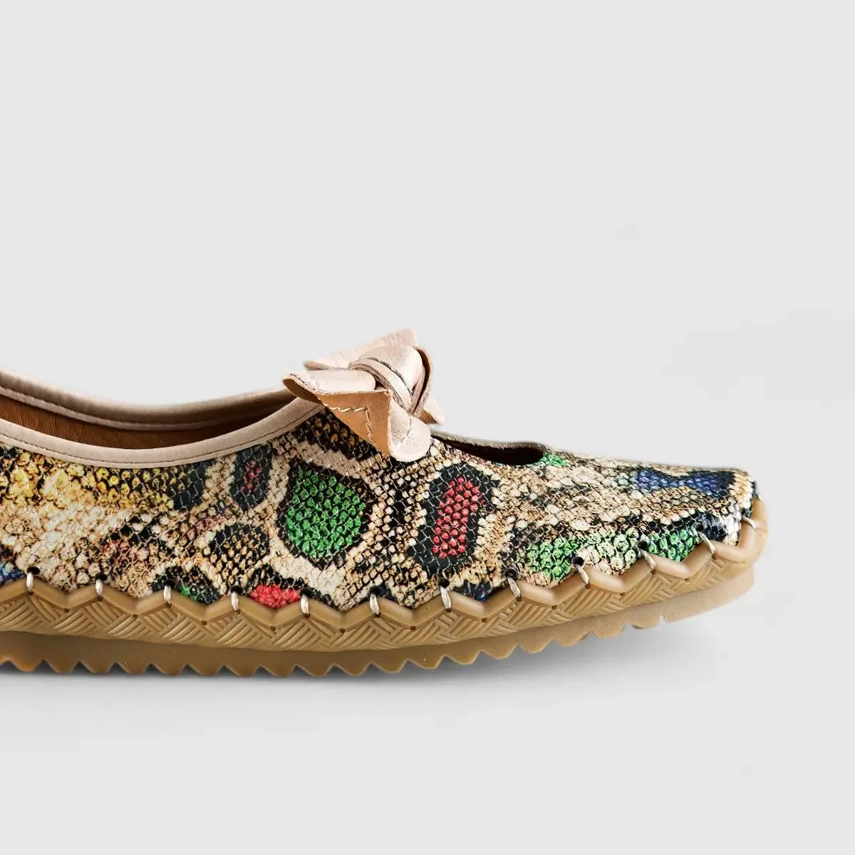 Karyoka Comfort Leather Casuals 5403 Snake Multi