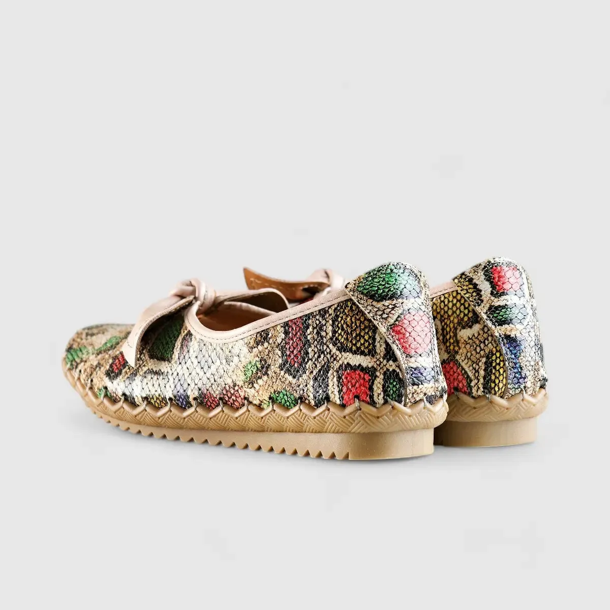 Karyoka Comfort Leather Casuals 5403 Snake Multi