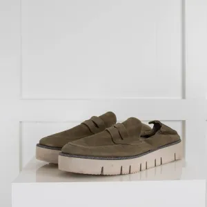 Kennel & Schmenger Khaki Suede Loafers