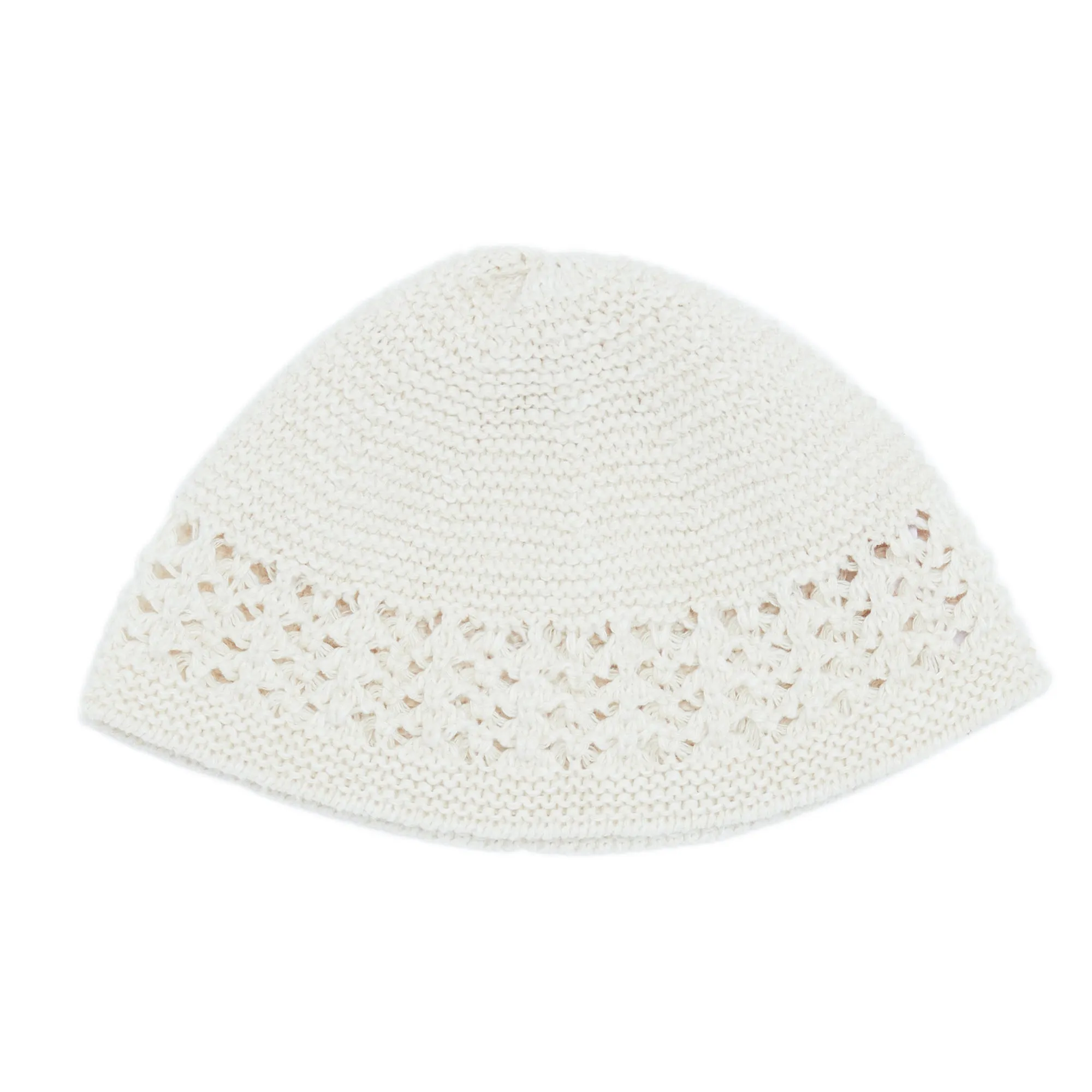 Knit Skull Cap - Natural Linen / Cotton