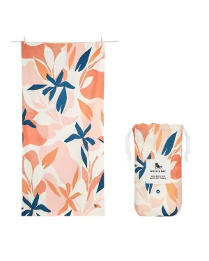 Large Quick Dry Towel - Terracotta Tropics