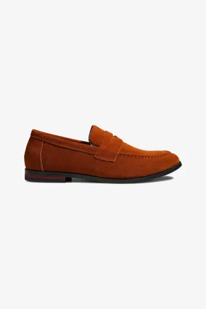 Loafers Semsket Skinn - Brun