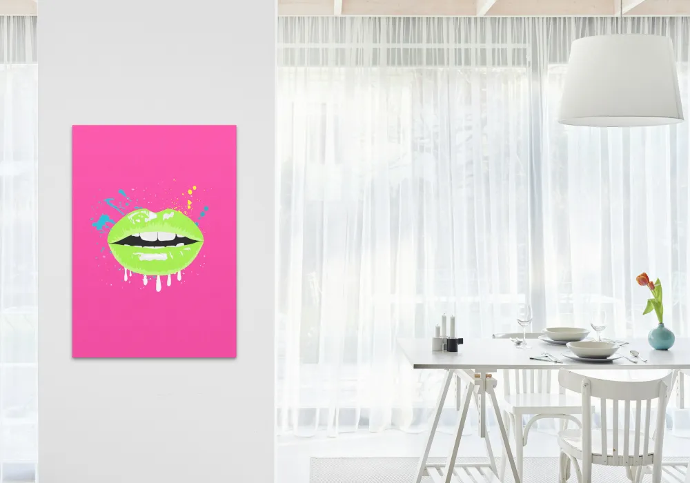 Neon Lips Wall Art PRINTABLE ART, Bright Wall Art, Colorful Prints, Neon Wall Art, Pop Wall Art, Urban Decor