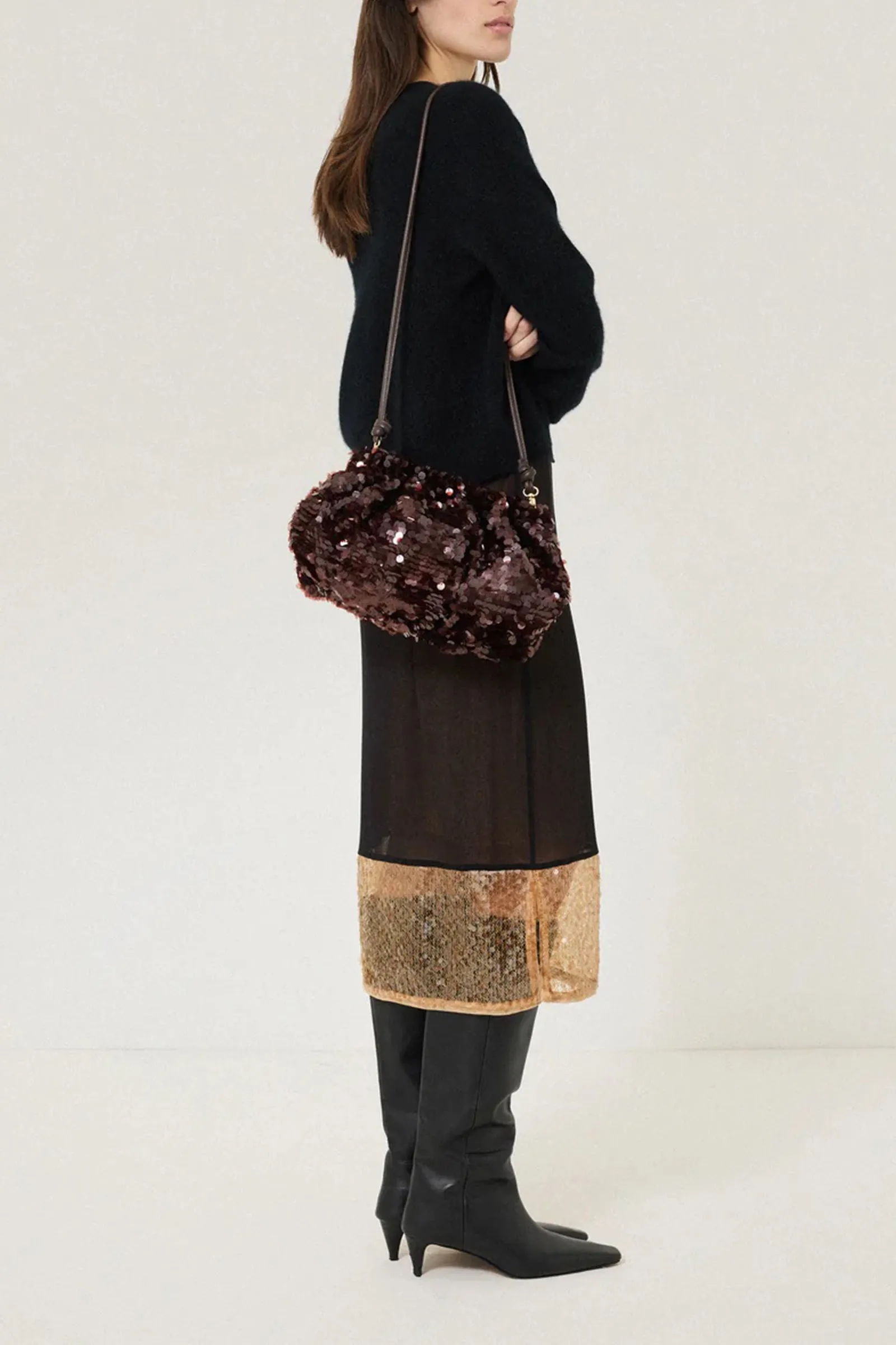 Oversized Sequin Clutch