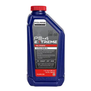 PS-4 Extreme Full Synthetic 0W-50 Engine Oil, 4-Stroke, 1 Quart - 2889395