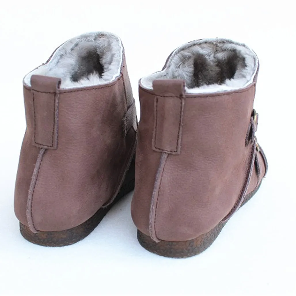 Pure Leather Retro Winter Boots | Gift Shoes | 35-41