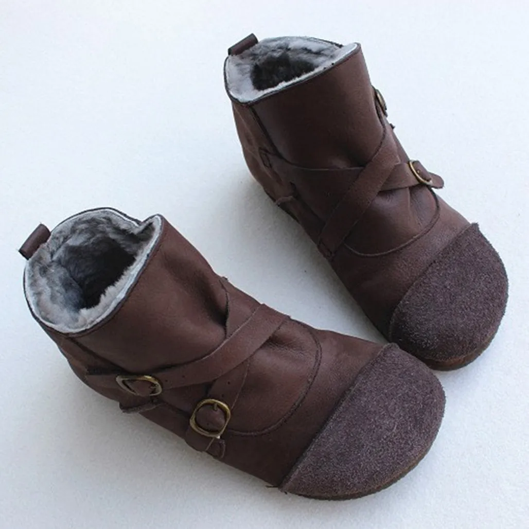 Pure Leather Retro Winter Boots | Gift Shoes | 35-41