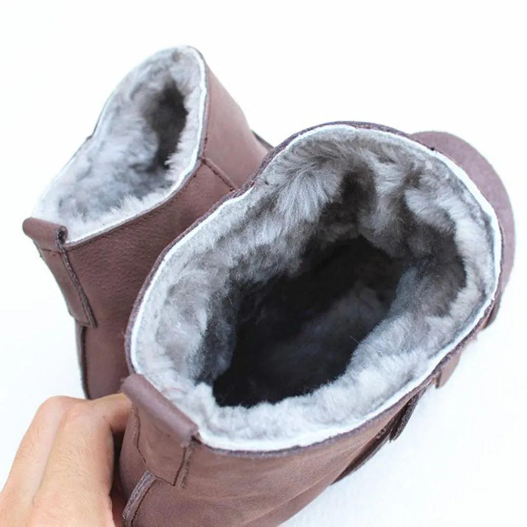 Pure Leather Retro Winter Boots | Gift Shoes | 35-41