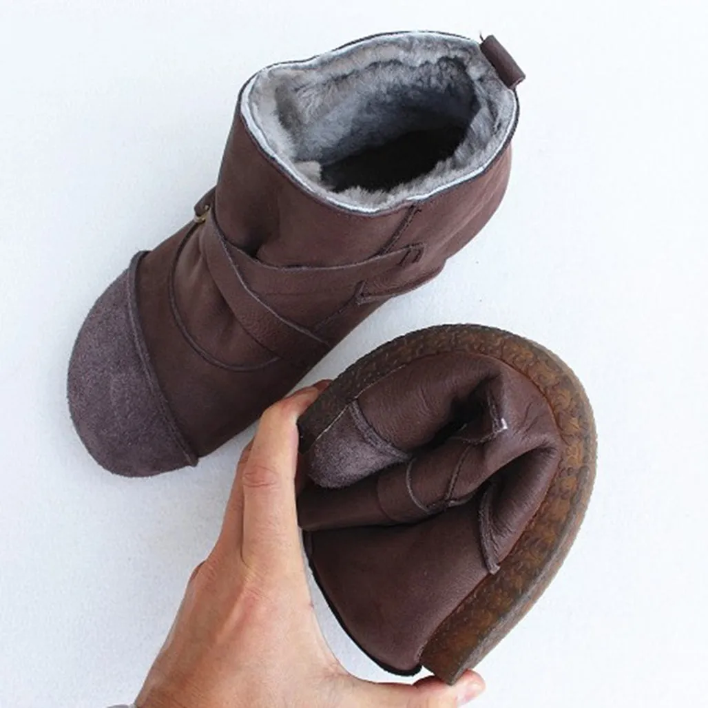 Pure Leather Retro Winter Boots | Gift Shoes | 35-41