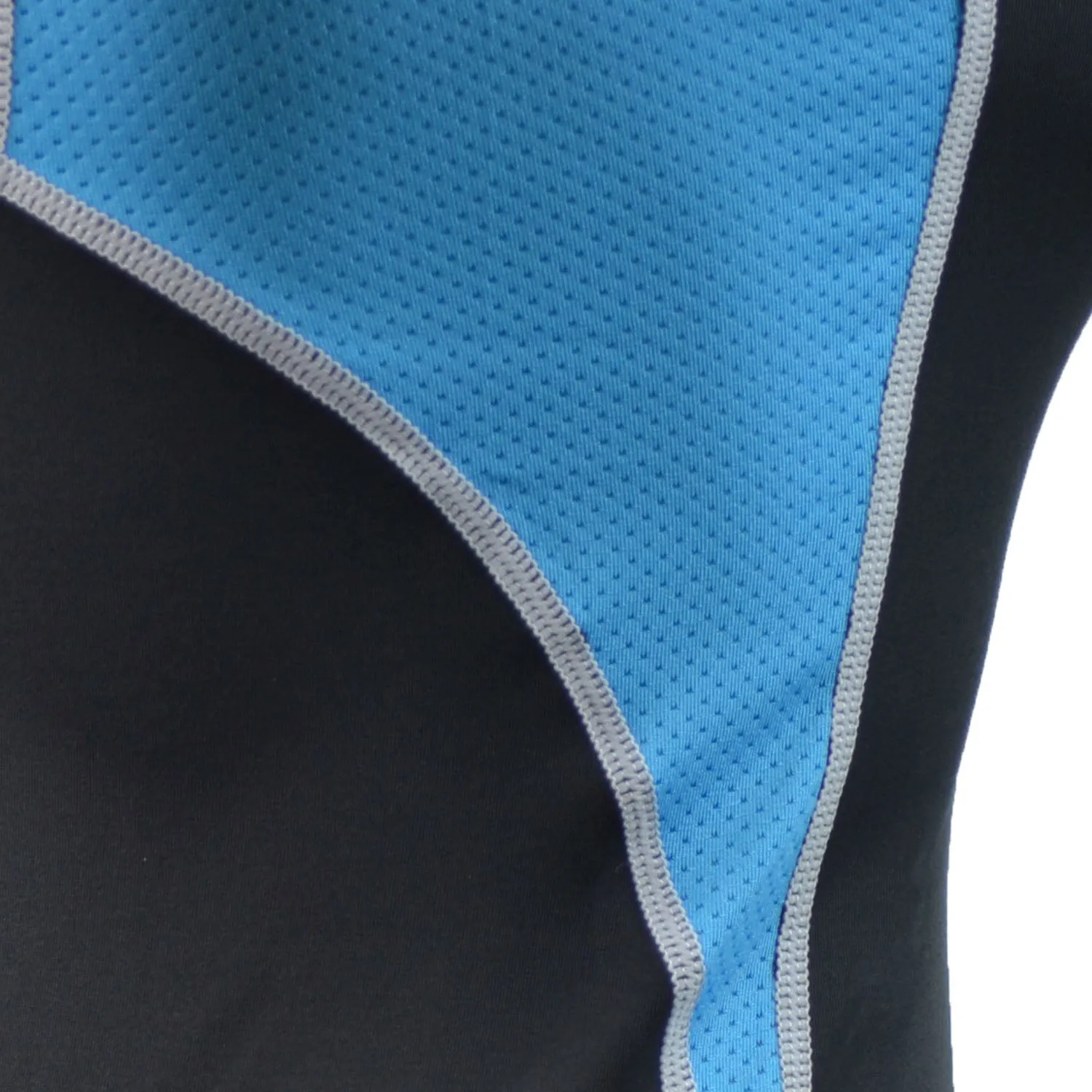 RunFlyte Women's Swarna Flow Short Sleeve T-Shirt Silvery Black/Aqua Blue