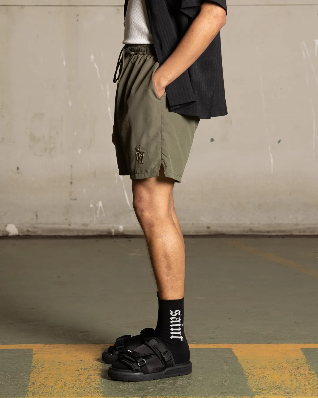 Saint Morta Cali Beach Shorts Khaki Green
