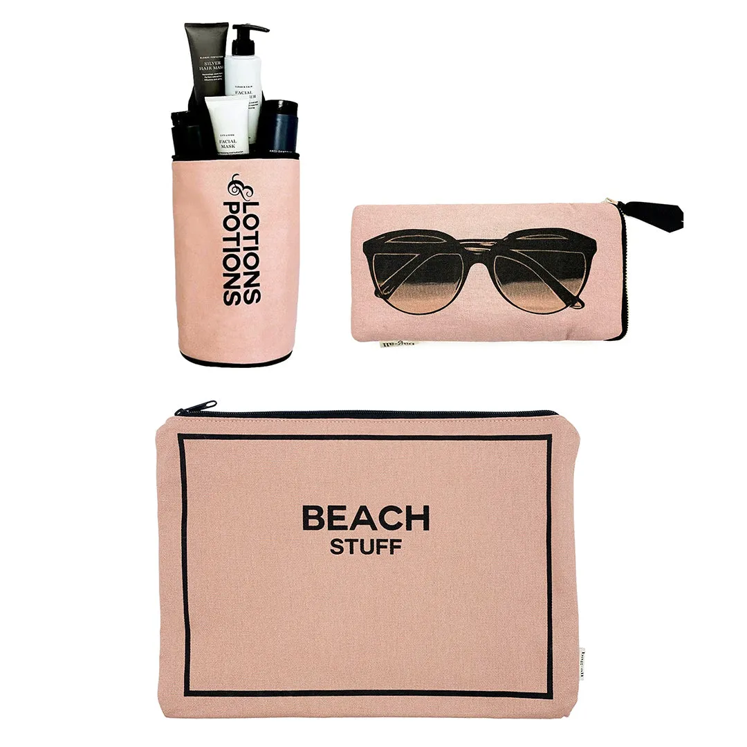 Stylish Beach Essential Set, 3-pack, Pink/Blush