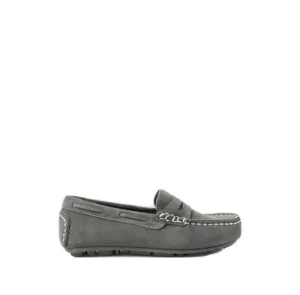 Tizzas Children Boys' Grey Round-Toe Suede Loafers Size 31 children